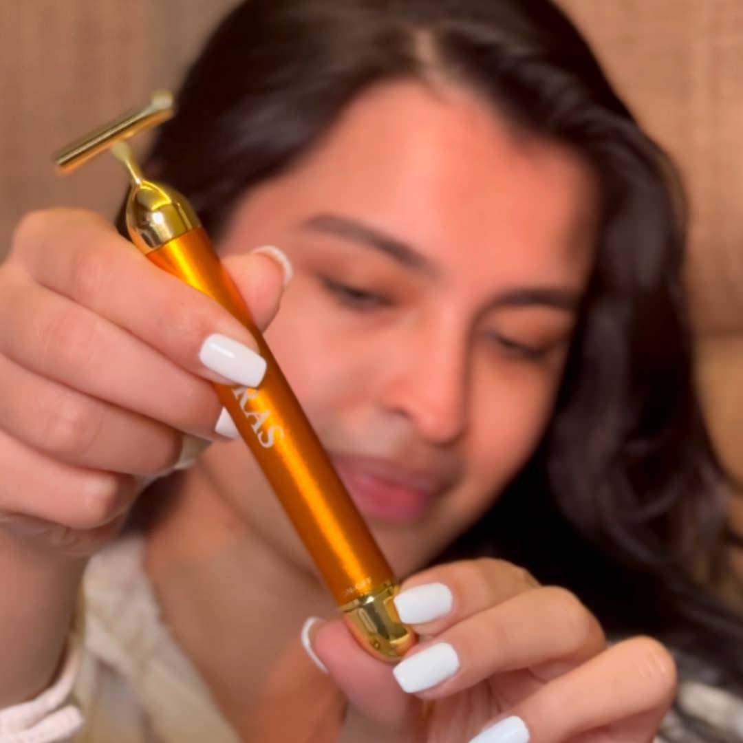 24K Gold Energy T-Bar Face Massager 🔥